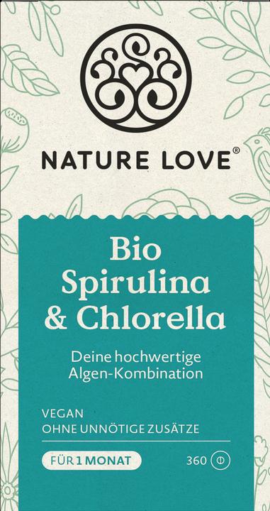 Immagine prodotto Nature Love Spirulina biologica & Clorella (360 Pezzo/i, 180 g)