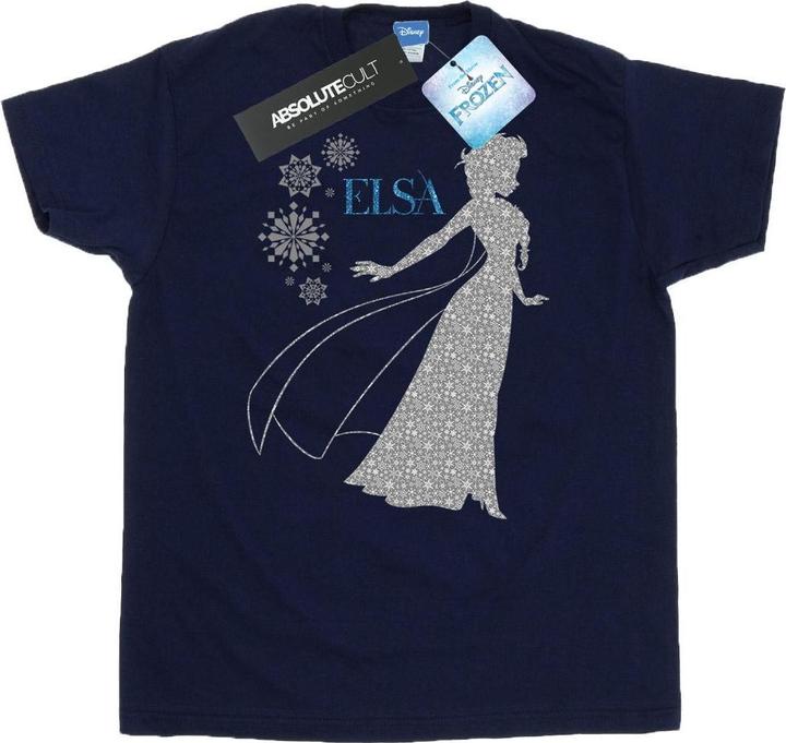 Disney Frozen Elsa Christmas Silhouette TShirt (S)