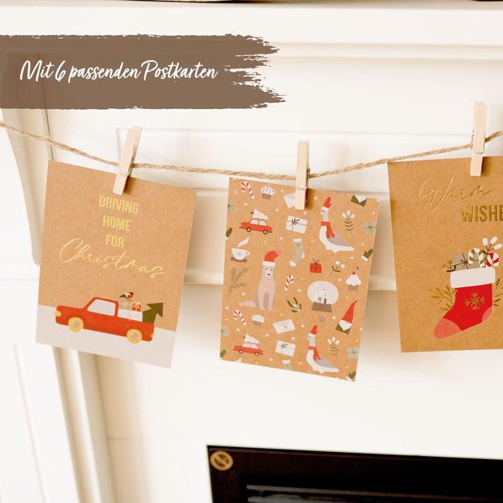 Produktbild Papierdrachen Christmas (Geschenktüte, 6 x)