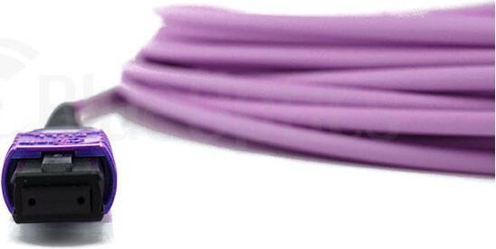 Produktbild BlueOptics LWL MTP/8xLC Duplex Breakout Kabel OM4 1 Meter (1 m)