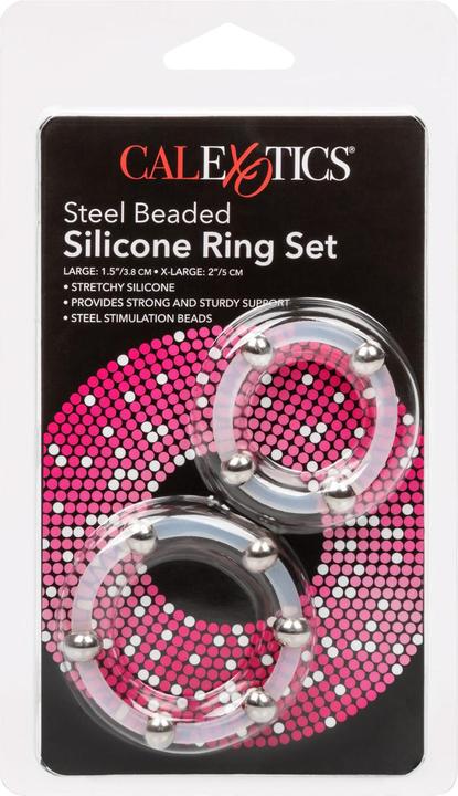 Produktbild CalExotics Steel Beaded Silicone Ring Set (5 cm)