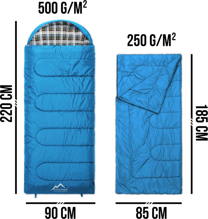 Actual product image Normani 4-in-1 sleeping bag Antarctica - 415 (220 cm)