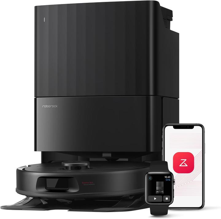 Produktbild Roborock QV 35A Saugroboter mit Wischfunktion&Hebarem Wischmopp,All-in-One Dock,Anti-Tangle,8000Pa
