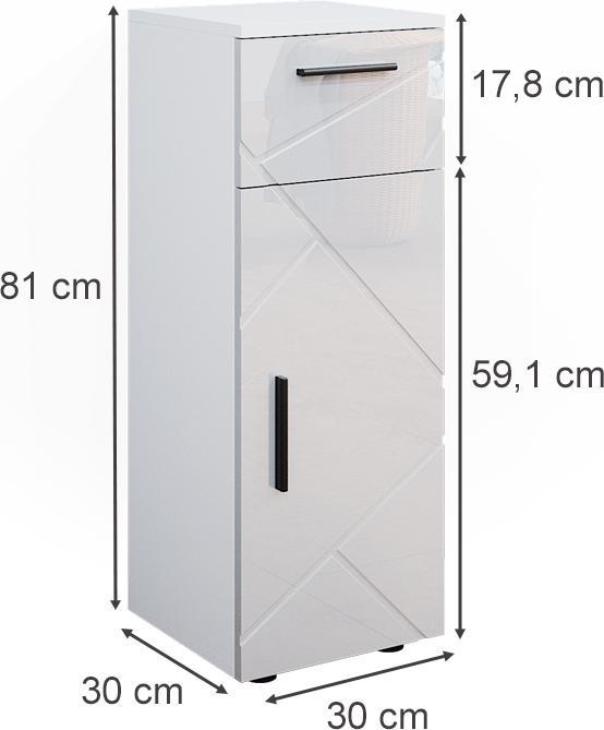 Actual product image Vicco Irma (30 x 30 x 81 cm)