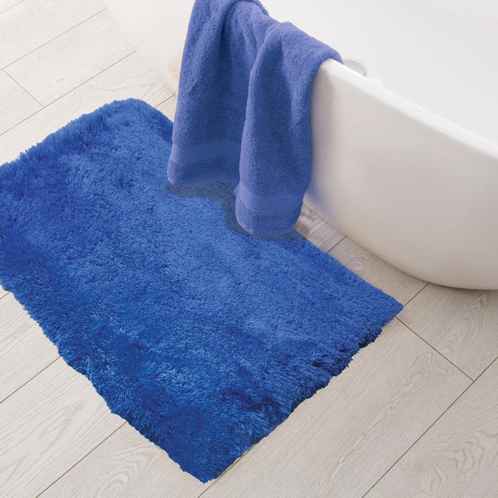 Immagine prodotto MSV Tappeto da bagno Bree Blu Reale 55x65 (55 x 65 cm)
