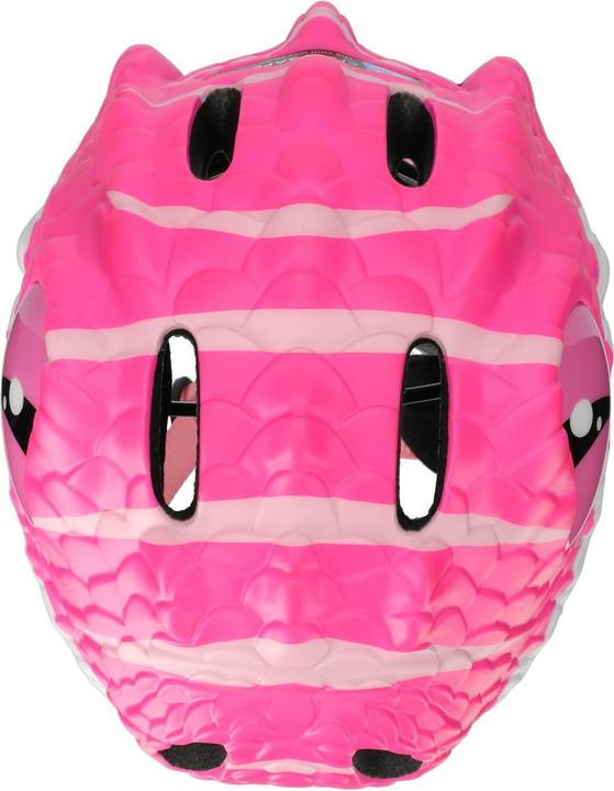 Actual product image Crazy Safety Dino Bicycle Helmet - Pink (100201-05-01) (49 - 55 cm)