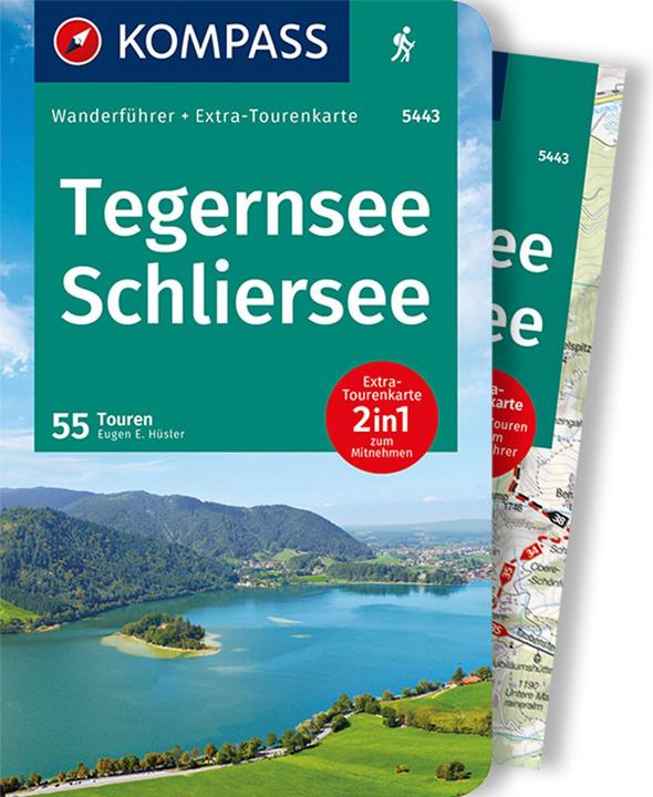 Produktbild Wanderführer Tegernsee, Schliersee 5443 (Deutsch, Eugen E. Hüsler, 2021)