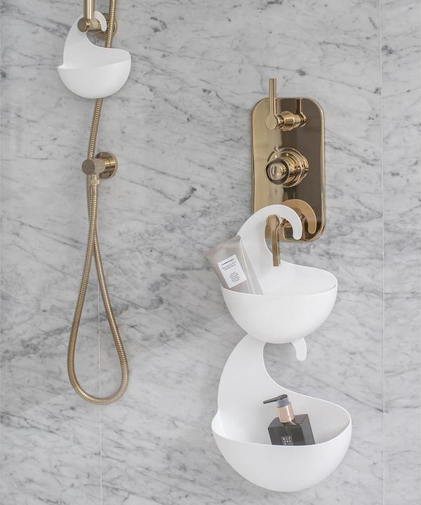 Actual product image Koziol Shower Utensil Holder Surf M, Beige (6.5 x 21.5 x 25 cm)