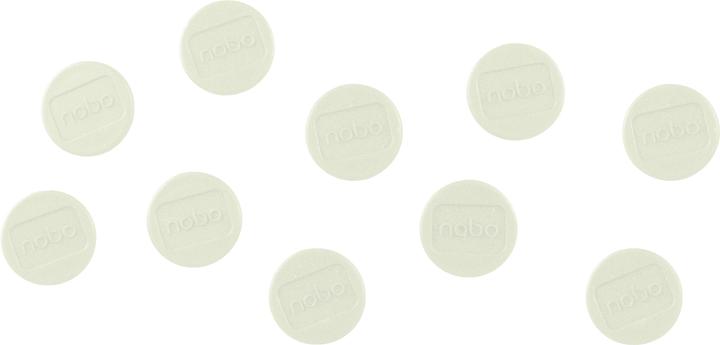 Nobo Magnet rund 24mm 1915294 weiss 10 Stück (10 x)