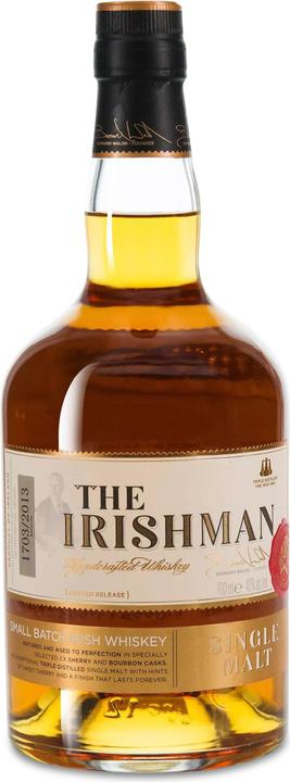 Actual product image Walsh Whiskey Distillery The Irishman Single Malt Irish Whiskey (Irish whiskey, 1 x 70 cl)