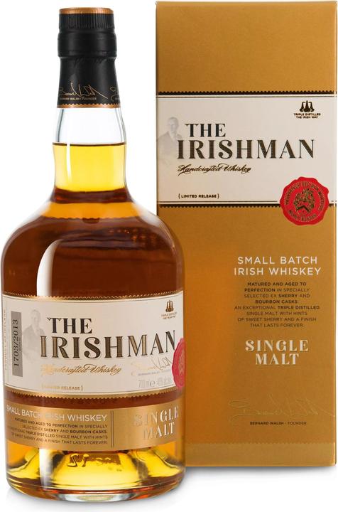 Actual product image Walsh Whiskey Distillery The Irishman Single Malt Irish Whiskey (Irish whiskey, 1 x 70 cl)