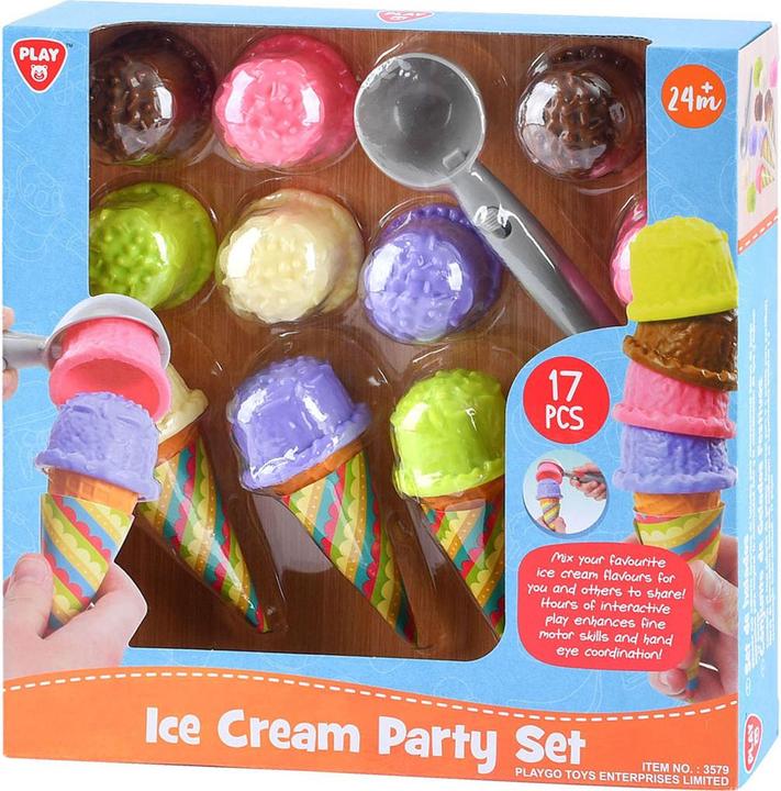 Actual product image Play Ice cream set, 17 pieces.