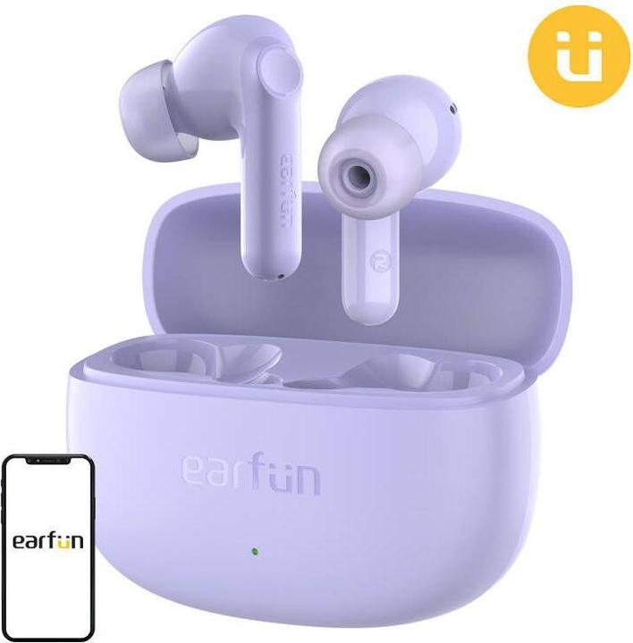EarFun TWS Air life headphones (purple) (ANC, 35 h, Kabellos)