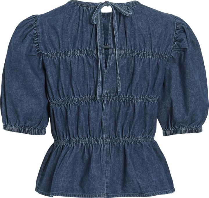 Produktbild Vila VIHEIDI Denim Oberteil mit kurzen Ärmeln (36)