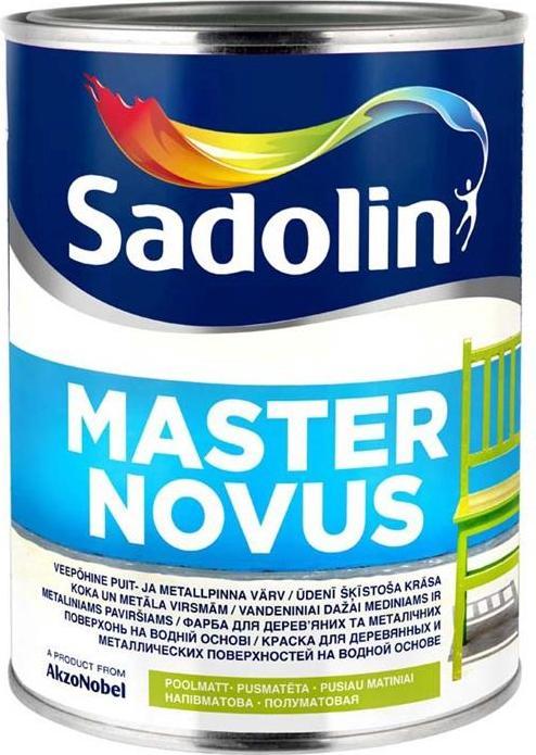 Actual product image Sadolin Paint Master Novus Half-Mat 1l Bw-White (White, 1000 ml)