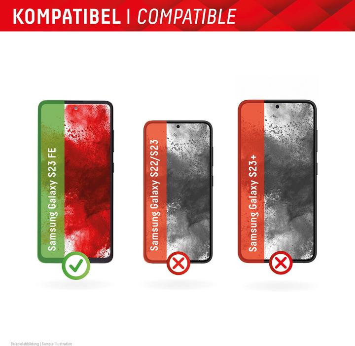 Immagine prodotto Displex Real Glass, 2D Panzerglas + Handyhülle (1 Pezzo/i, Samsung Galaxy S23 FE)