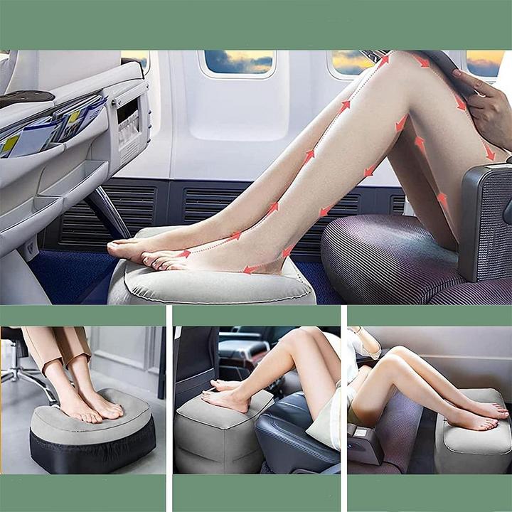 Actual product image Noya Fussstütze Reise Fussablage Sitzerweiterung mit Schutzabdeckung aufblasbar (Additional padding)