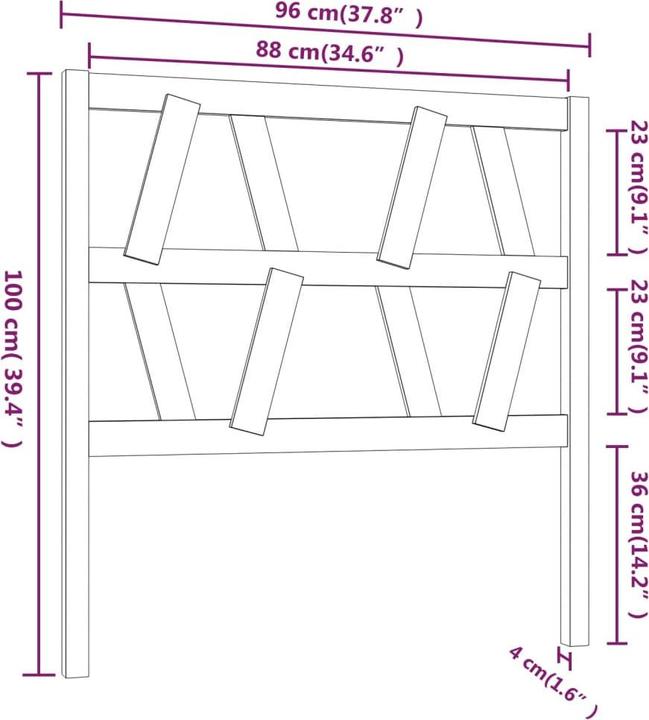 Produktbild VidaXL Lamech (126 x 4 x 100 cm)