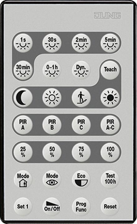 JUNG Remote control IR si Unidirectional DWPMFBIRI (Device-specific remote control, Infrared)