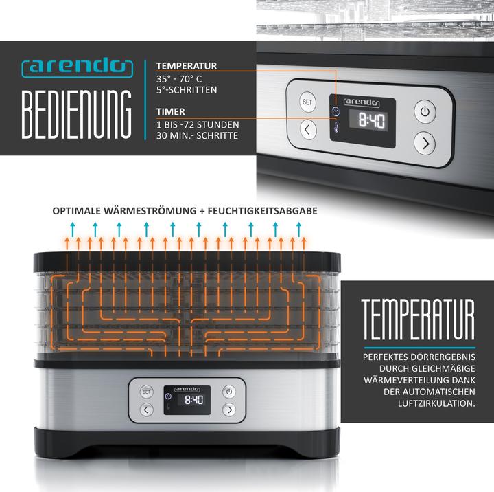 Actual product image Arendo Dehydrator