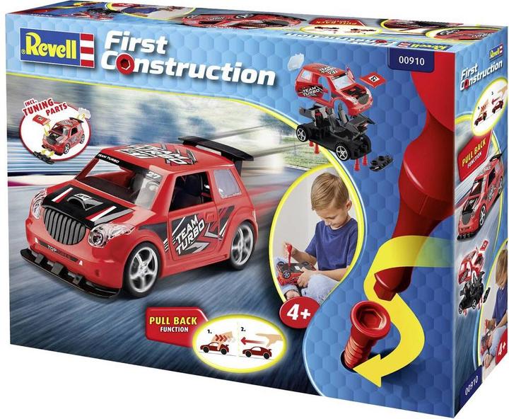 Actual product image Revell Rally Car with pullback motor, red