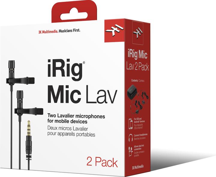 Productafbeelding IK Multimedia iRig Mic Lav 2 Pack
