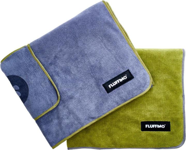 Fluffino 2er-Set-Hundehandtuch (L, Hundemantel)