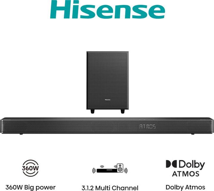 Image du produit Hisense AX3120G (360 W, 3.1.2 Canal)
