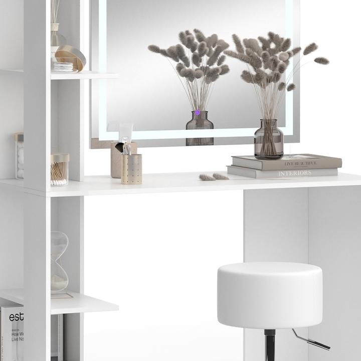 Produktbild Vicco Tower mit Hocker und Beleuchtung (122.5 x 55.5 x 76 cm)