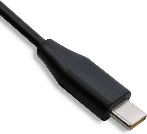 Actual product image Qoltec Ładowarka GaN POWER PRO | 1xUSB-C | 90W | 5-20V | 3-4.5A | Czarna (90 W)