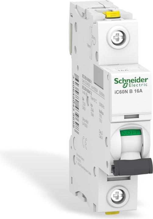 Productafbeelding Schneider Electric Acti9 iC60N MCB 1-polig 16A Curve B