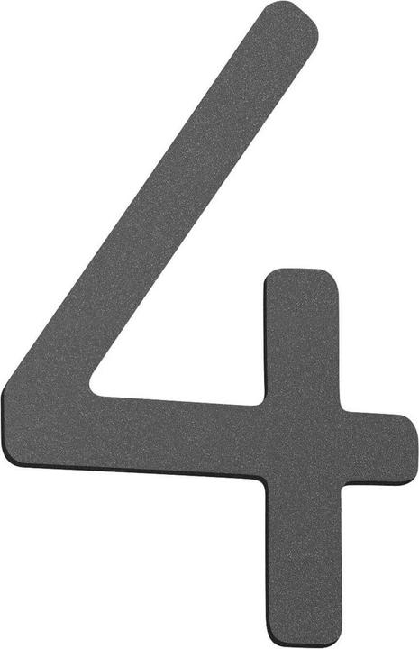 Actual product image CMD House number small IP44 anthracite Made in Germany CMD-4anthracite