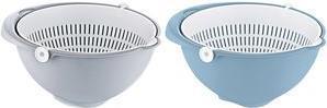 keeeper 2in1 Schüssel-Sieb "stella", klein, nordic-grey Schüssel mit Sieb, zusammen oder einzeln verwendbar