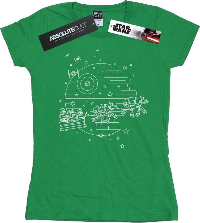 Star Wars Death Star Sleigh TShirt (XXL)