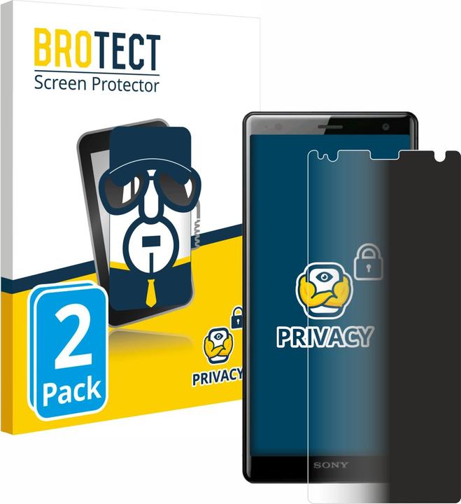 Immagine prodotto BROTECT Pellicola privacy antispia Pellicola di protezione dalla luce blu (2 Pezzo/i, Sony Xperia XZ2)