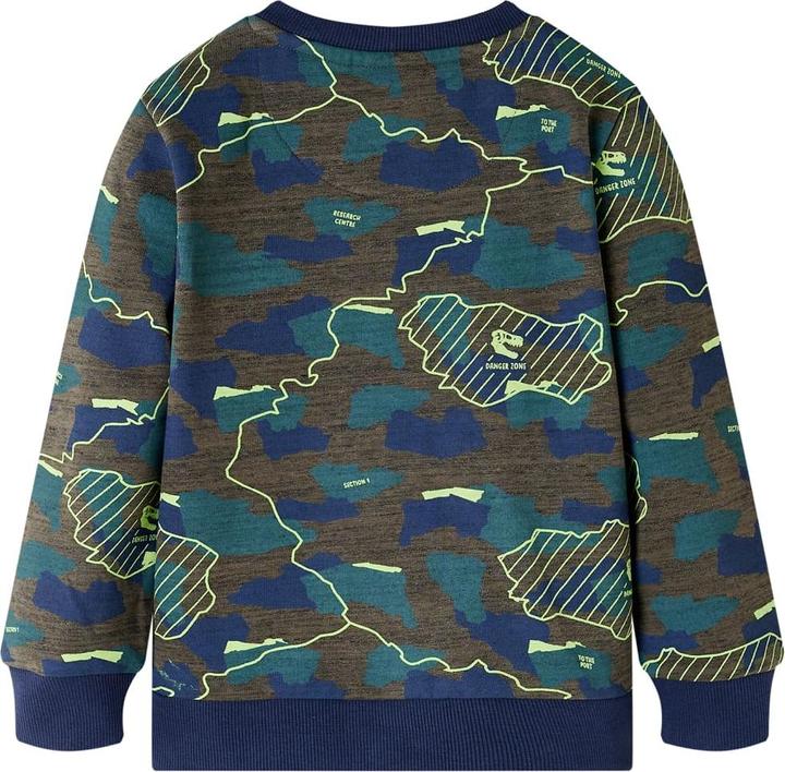 Immagine prodotto VidaXL Felpa da bambino cachi scuro melange 128,Materiale: 80 (128)