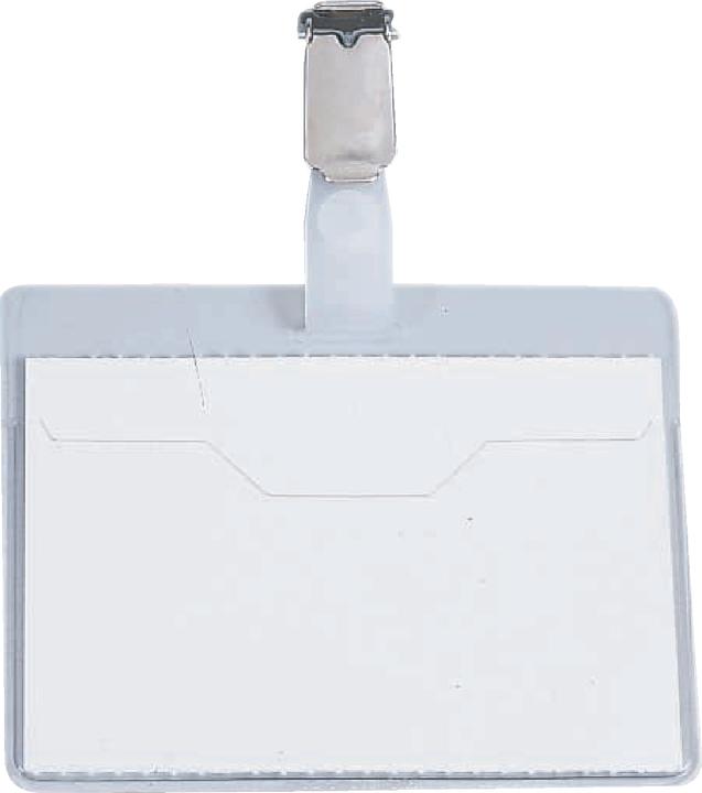 Image du produit Durable Badges en plastique rigide avec clip ouvert en haut