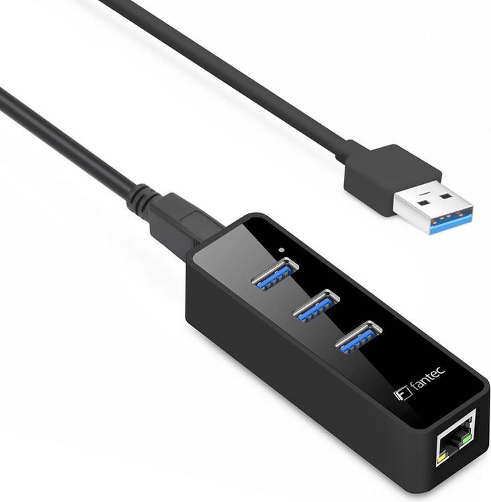 Produktbild Fantec UMP-3UE1000 2IN1 USB HU (USB-A, 3 Ports)
