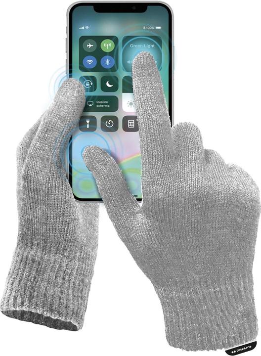 SBS Touchscreen-Handschuhe grau (One Size)