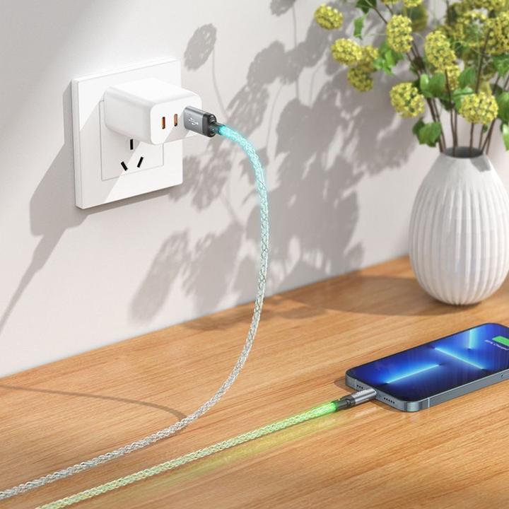 Produktbild Hoco Cable cable USB A to Lightning 2,4A U112 1 m gray (1 m, USB 3.0, 18 W)