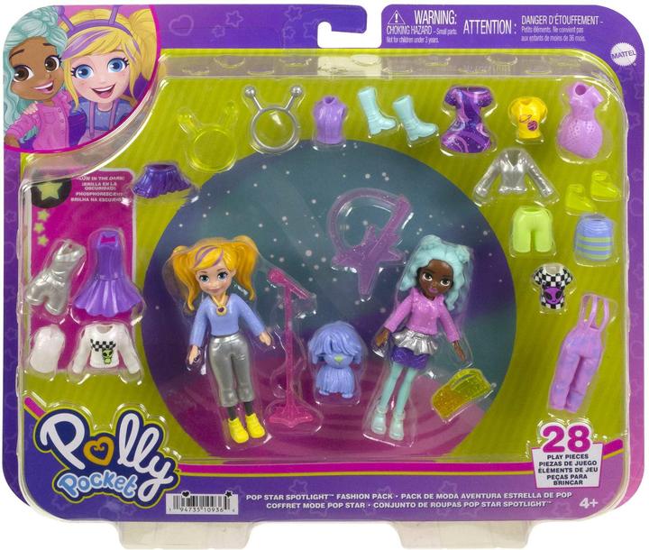 Image du produit Polly Pocket Dolls Pop Star Spotlight Fashion Pack For Ages 4+ HKV97