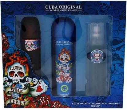 Image du produit Cuba SET ORIGINAL Heartbreaker For Men EDP spray 100ml + Deo spray 200ml + AS 100ml (Set manucure)