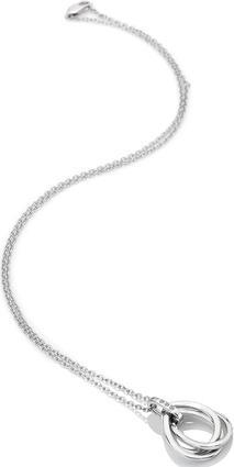 Hot Diamonds Silver necklace with diamonds Trio Teardrop DP779 (chain. pendant)