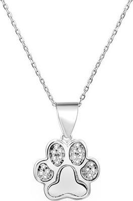 Beneto Silver necklace with paw AGS527 / 47 (chain. pendant)