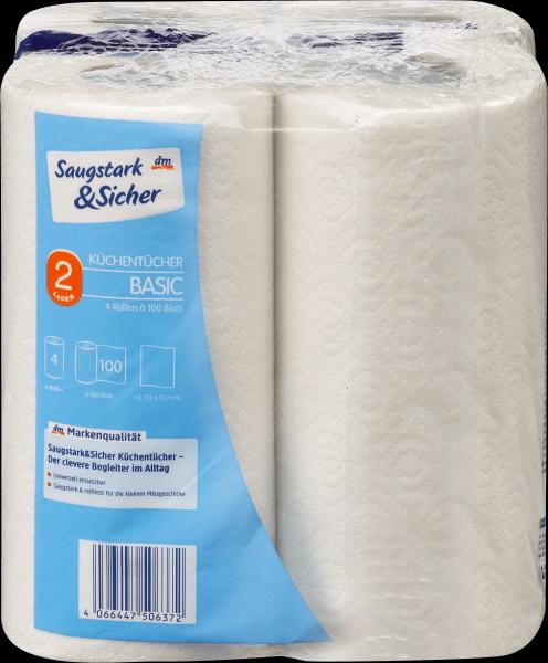 Produktbild dm Saugstark&Sicher Küchentücher Basic, 2-lagig