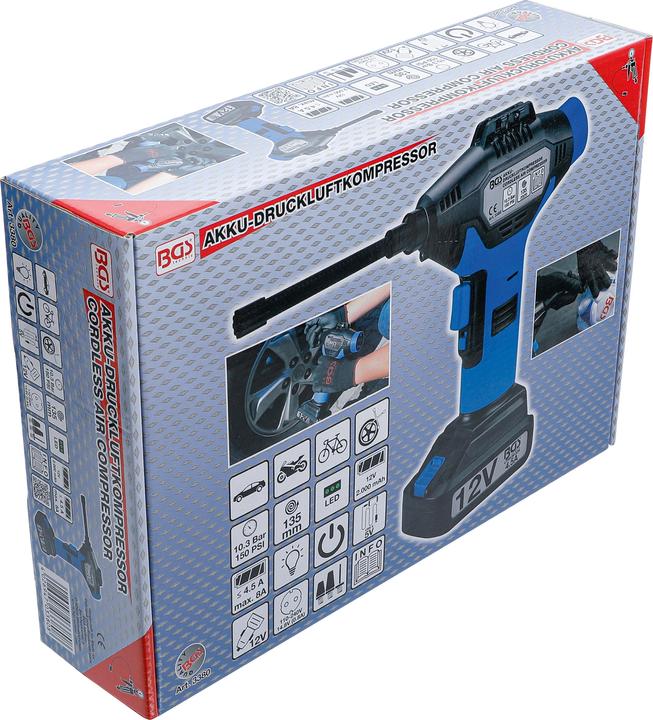 Actual product image BGS Cordless Air Compressor (0.00 bar, 0 l)