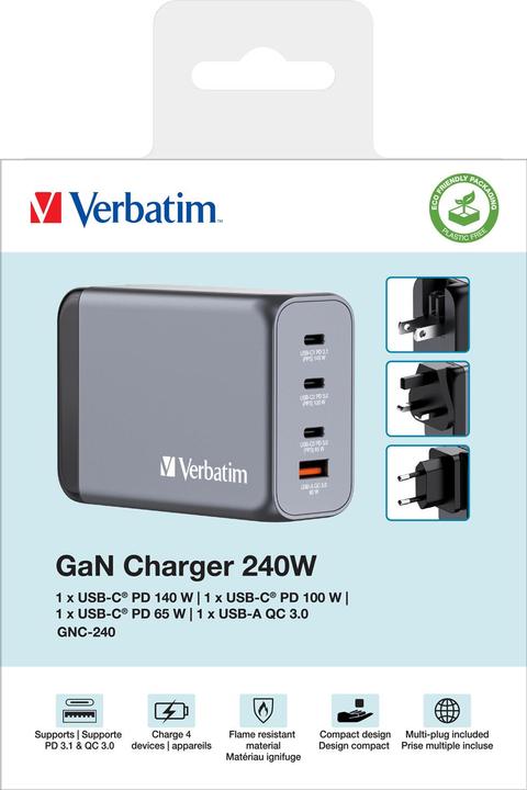 Produktbild Verbatim GaN Charger (240 W)