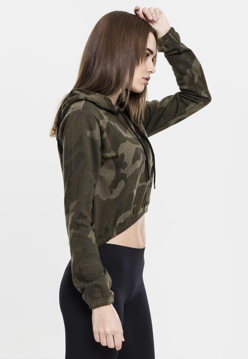 Actual product image Urban Classics Ladies Camo Cropped Hoody (M)