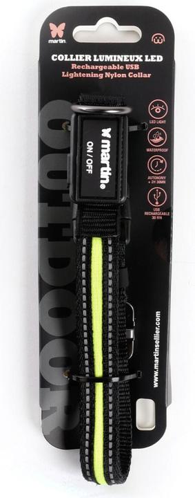 Produktbild Arka Leuchthalsband für Hunde aus Nylon mit USB (Hund, Hundesport)