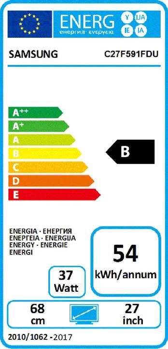 Energie-Label Samsung C27f591fd (1920 x 1080 Pixel, 27")
